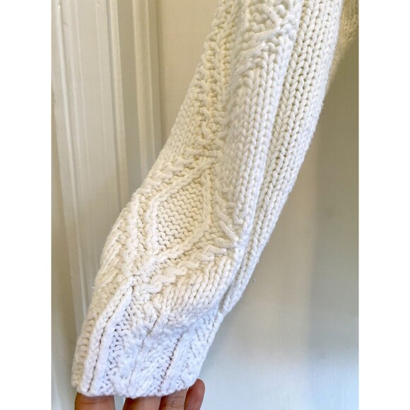 Vintage Fair Isles Sweater Womens Medium Chunky Knit Grandma Cottage Core 80s - Picture 4 of 8